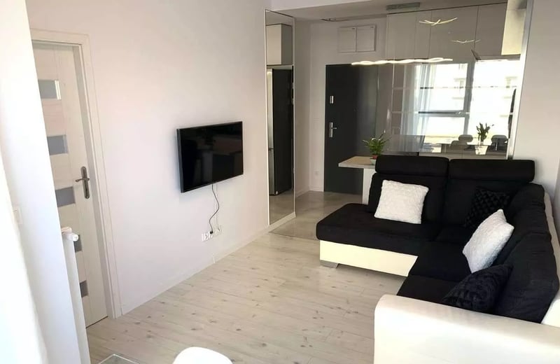 Langzeitmiete 2-Zimmer-Wohnung 33 m², Promenady Wrocławskie, Breslau, Polen