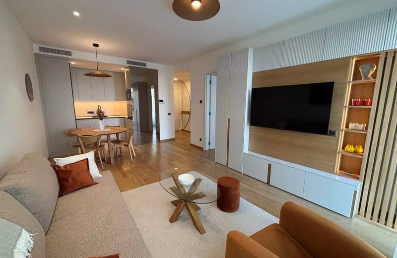 Long-term rental 2-room apartment, 55 m², New Dorchol area, Belgrade, Serbia