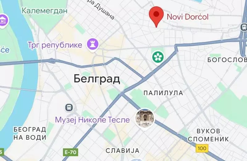 Long-term rental 2-room apartment, 55 m², New Dorchol area, Belgrade, Serbia