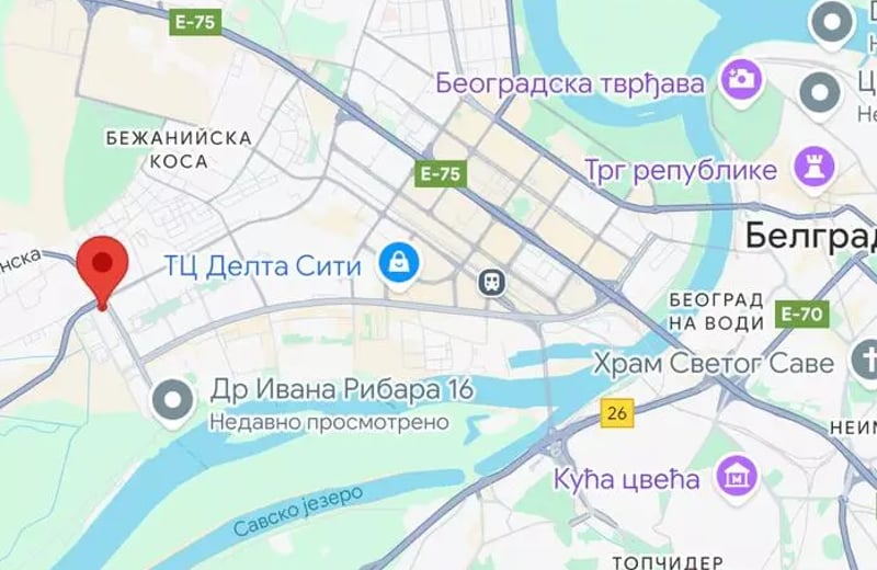 Location longue durée appartement 2 pièces, 50 m², quartier Novi Beograd, Belgrade, Serbie