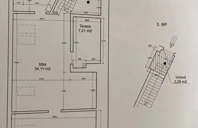 Long-term rental of 2-room apartment 79 m², Bratislava-Ružinov, Slovakia