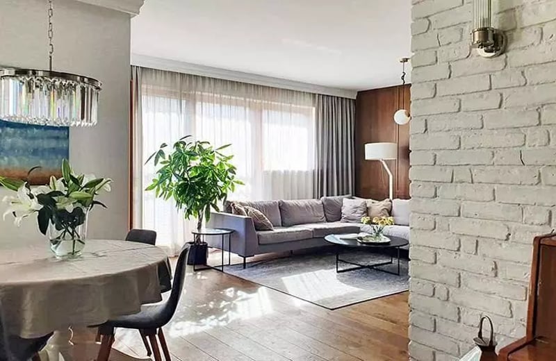 Location longue durée d’un appartement 4 pièces de 109 m² dans le quartier Mokotów, Varsovie, Pologne