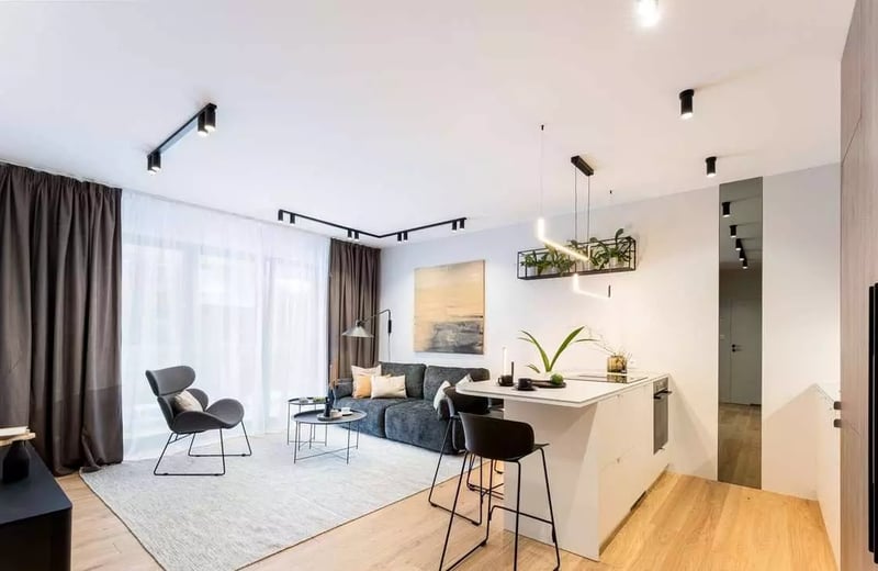 Alquiler a largo plazo de piso de 2 habitaciones 45 m² en una zona verde de Cracovia, Polonia