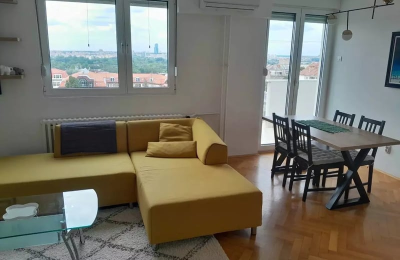 Долгосрочная аренда 3-комнатной квартиры 73 м² в районе Баново Брдо, Белград, Сербия