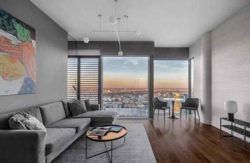 Langzeitmiete: 2-Zimmer-Wohnung 54 m² im Zentrum von Warschau, Polen