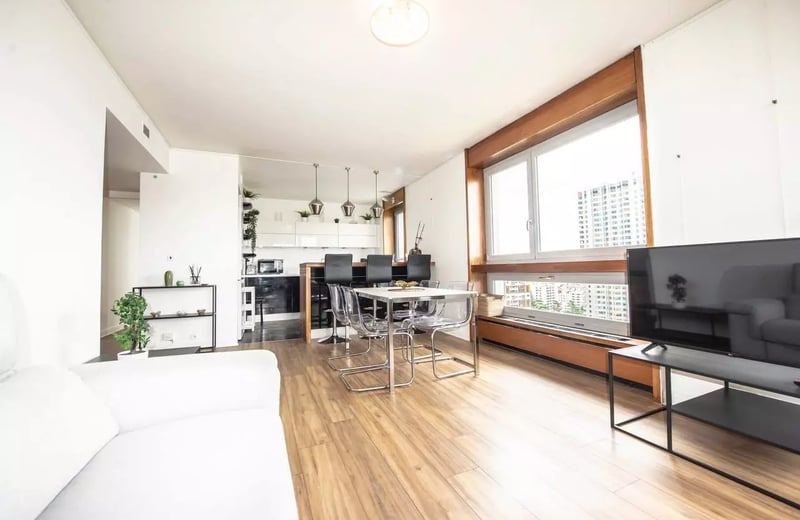 Long-term rental of a 4-room apartment, 91 m², in the 15th district of Paris, France