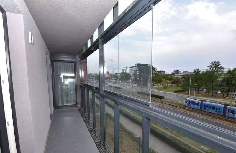 Langzeitmiete: 3-Zimmer-Wohnung 50 m², in Port Popowice, Breslau, Polen