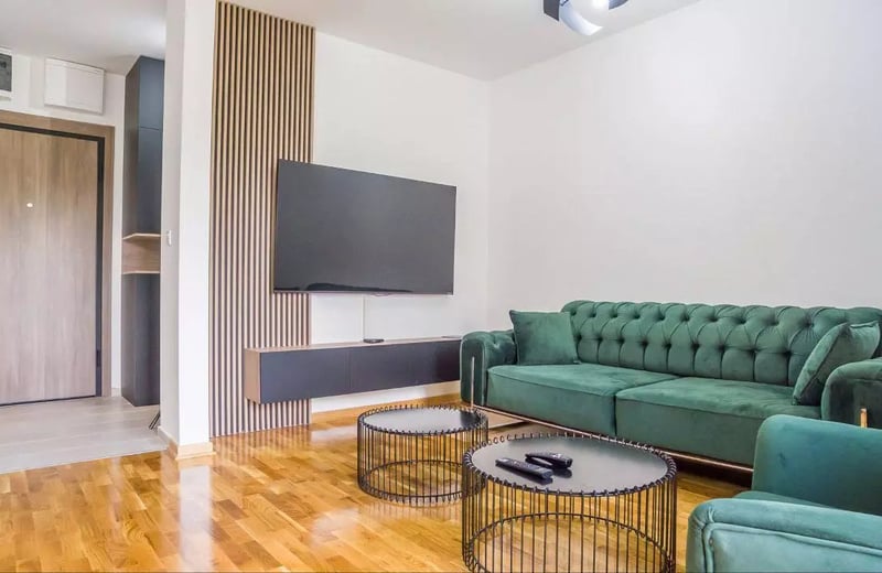 Langfristige Vermietung einer 2-Zimmer-Wohnung, 50 m², im Wohnkomplex Green Residence, Belgrad, Serbien