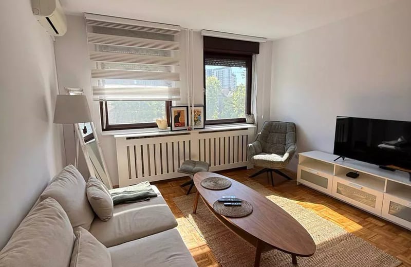 Location longue durée d’un appartement de 2 pièces, 45 m², au centre-ville, Belgrade, Serbie