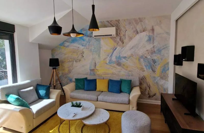 Alquiler a largo plazo de un piso de 3 habitaciones, 67 m², en el centro de la ciudad, Belgrado, Serbia