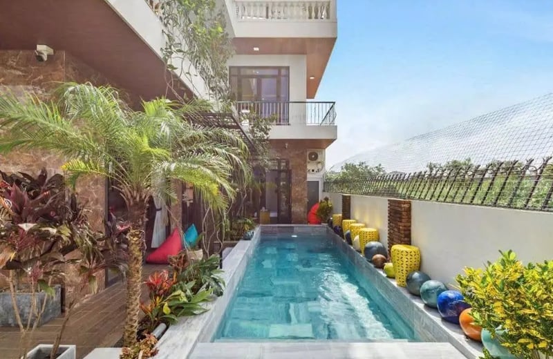 Langzeitmiete einer Villa, 4 Schlafzimmer, in der Nähe des Golden Bay Hotels, Da Nang, Vietnam
