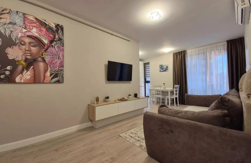 Long-term rental of a comfortable 2-room apartment, 48 m², Tomis Park, Constanța, Romania