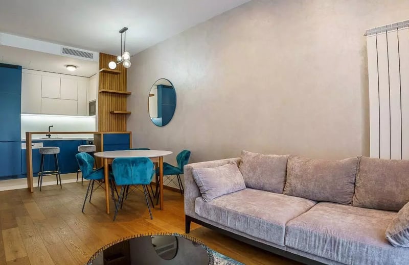 Location d’un appartement moderne de 2 pièces, 46 m², Novi Dorćol, Belgrade, Serbie