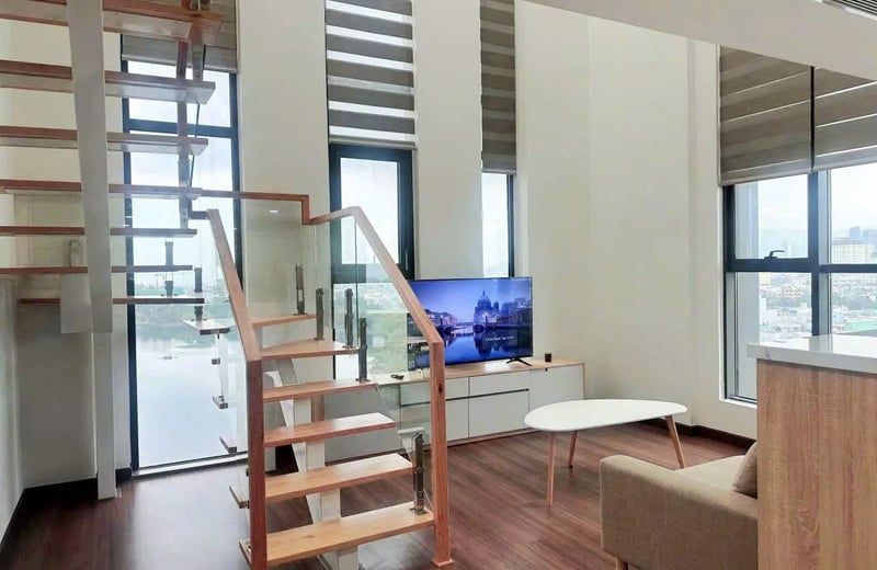 Miete eines neuen Penthouses mit 3 Schlafzimmern, Hai Chau, Da Nang, Vietnam
