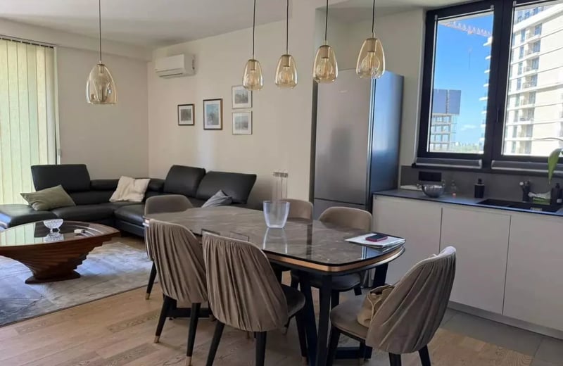 Miete einer modernen 3-Zimmer-Wohnung, 82 m², BW Metropolitan, Belgrad, Serbien