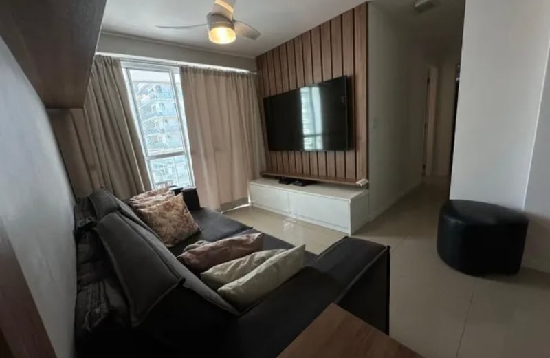 Alquiler de un amplio apartamento de 3 habitaciones, 96 m², en Barra de Tijuca, Río de Janeiro, Brasil