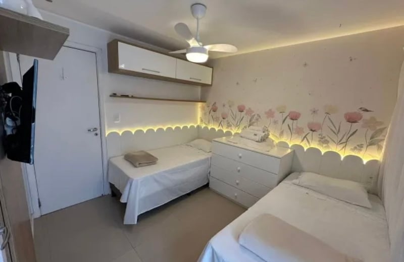 Alquiler de un amplio apartamento de 3 habitaciones, 96 m², en Barra de Tijuca, Río de Janeiro, Brasil
