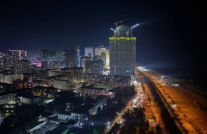 Prestigious and furnished apartment for rent in Alliance privilege with sea view, 55 m², Batumi, Georgia