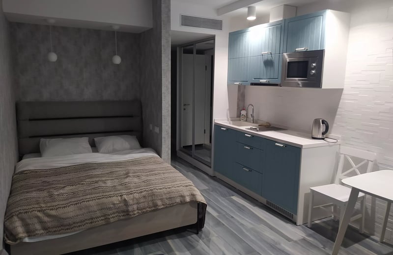 Langzeitmiete eines Studio-Apartments, 29 m², in Batumi, Georgien