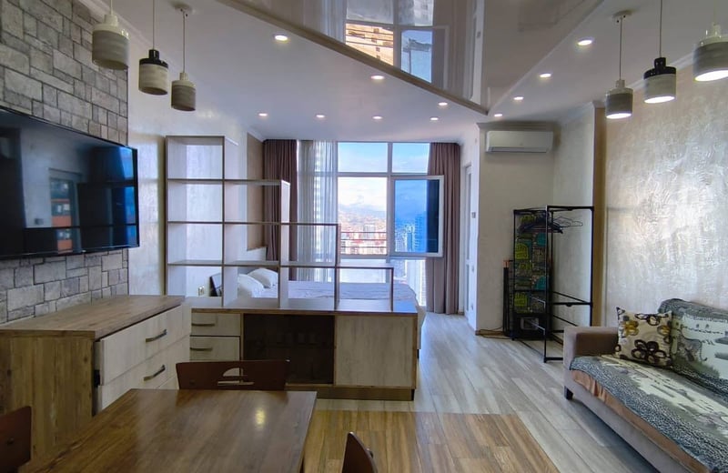 Аренда уютной, комфортабельной студии с балконом, 43 м², Батуми, Грузия