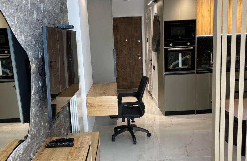 Vermietung eines gemütlichen Studios mit Balkon, 40 m², Black Sea Tower, Batumi, Georgien