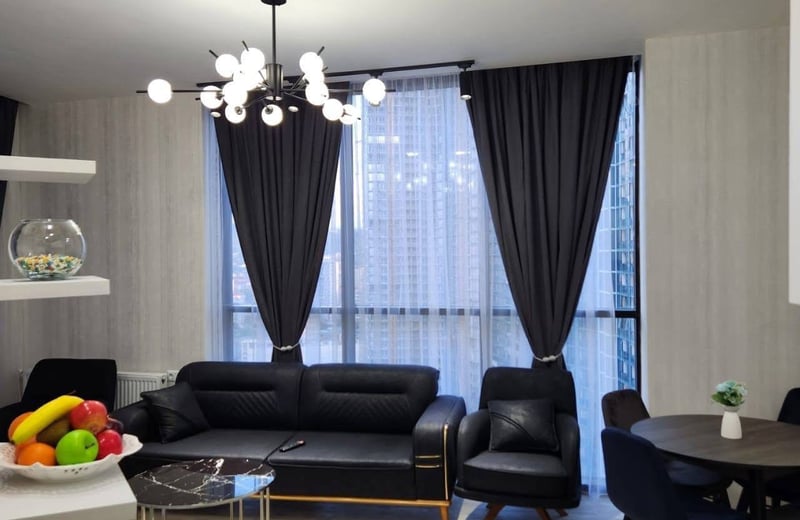 Miete einer modernen, gemütlichen Wohnung im Dar Building, Batumi, Georgien