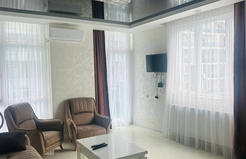 Аренда меблированной и уютной квартиры 50 м² с видом на море, Батуми, Грузия