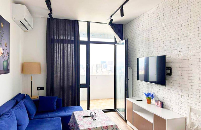 Comfortable apartment for rent in Black Sea Tower with stadium view, 60 m², Batumi, Georgia