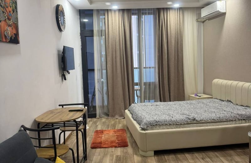 Vermietung eines gemütlichen Studios mit Stadtblick, 37 m², Dar Building, Batumi, Georgien
