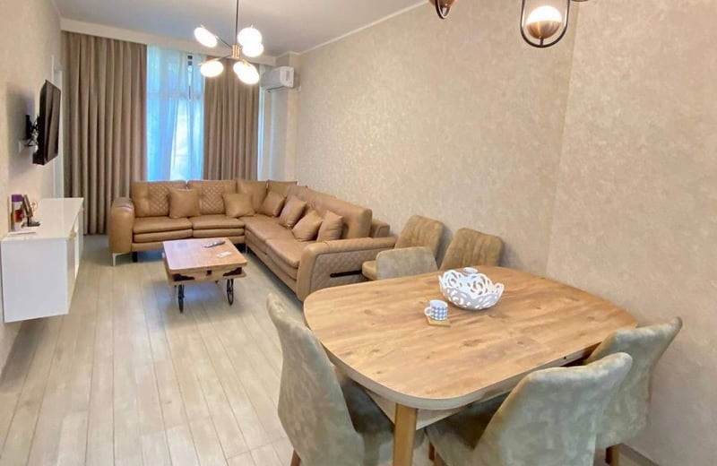Rent a bright, comfortable apartment with balcony, 65 m², Batumi, Georgia