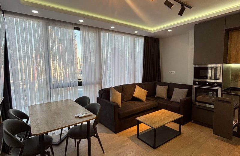 Rent a premium, stylish apartment with balcony, 57 m², Blu Sky Tower, Batumi, Georgia