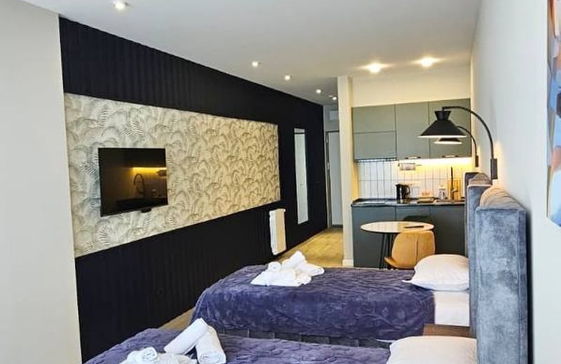 Location d'un studio cosy avec vue sur la mer, 34 m², Batoumi, Géorgie