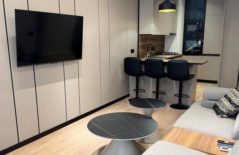 Location d'un appartement lumineux et moderne, 62 m², Black Sea Tower, Batoumi, Géorgie
