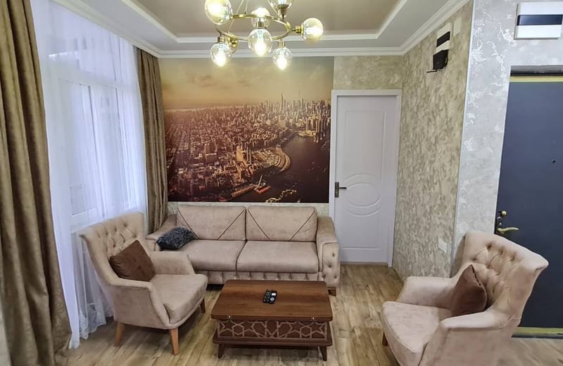 Vermietung einer möblierten, komfortablen Wohnung, 55 m², Batumi, Georgien