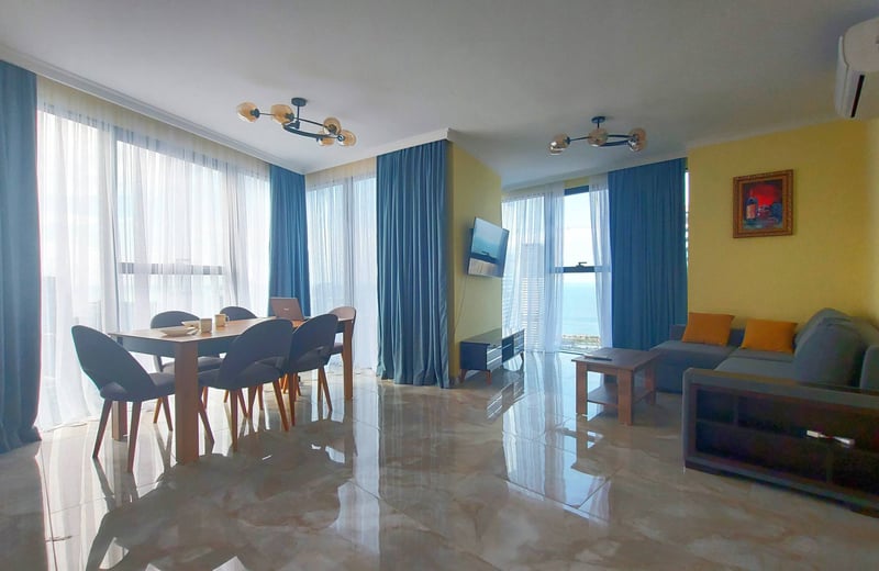 Premium Apartment 85m² with Panoramic View for Rent, Batumi, Georgia