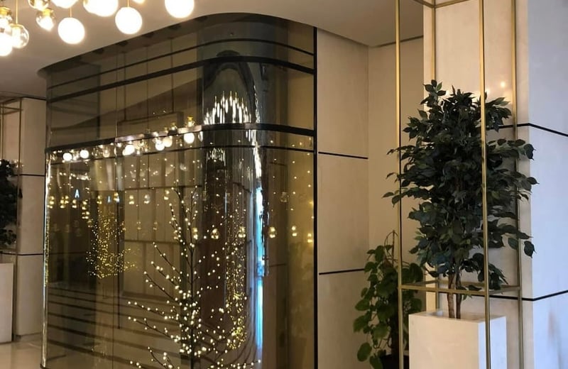 Alquiler de un estudio con vistas panorámicas al mar y al bulevar, 30 m², Batumi, Georgia