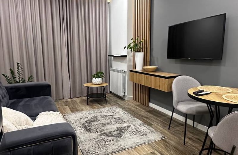 Rent of a stylish apartment with direct sea view, 50 m², White Sails, Batumi, Georgia