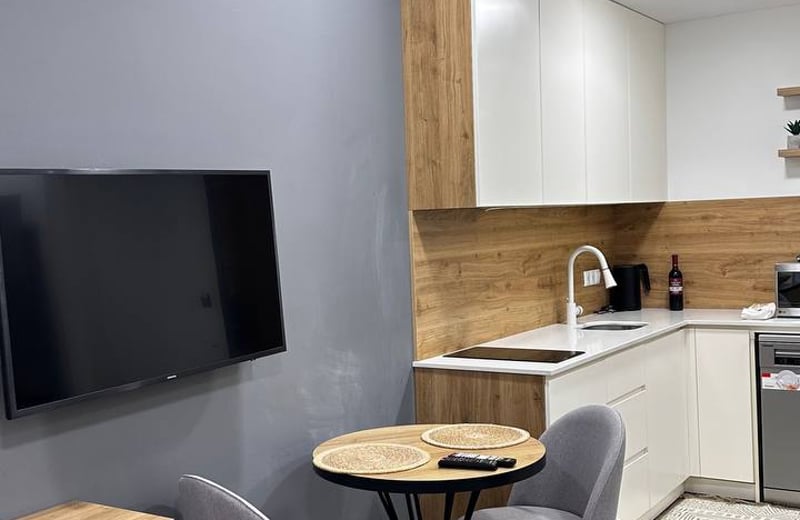 Rent of a stylish apartment with direct sea view, 50 m², White Sails, Batumi, Georgia