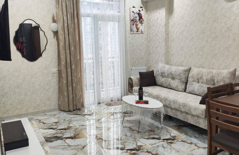 Comfortable and furnished 52 m² apartment for rent in Batumi