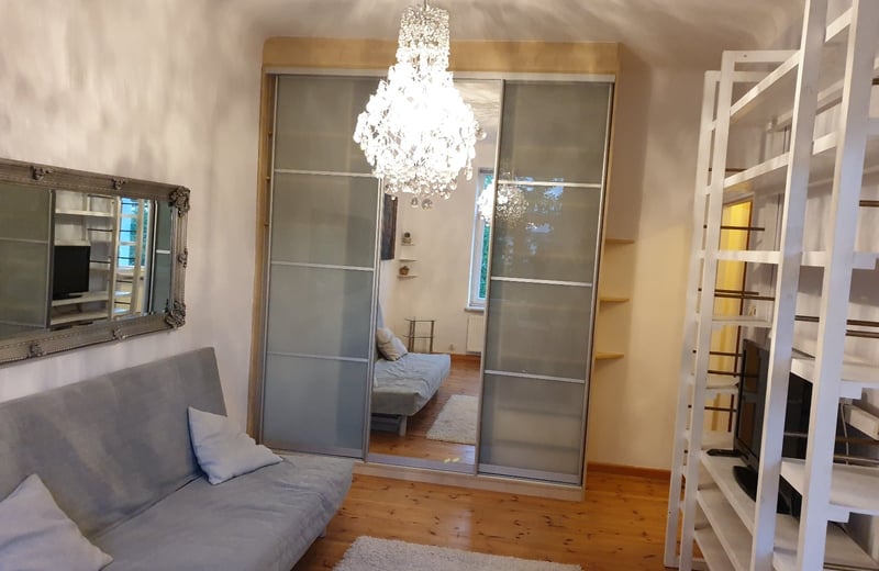 Cozy furnished 31 m² studio apartment for rent in Warsaw, Poland