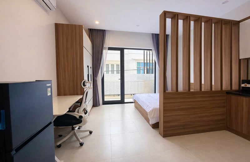 Neue und helle Studio-Wohnung in Strandnähe mieten, Da Nang, Vietnam