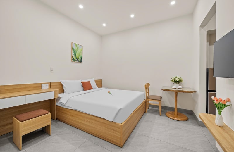 Alquiler de estudio nuevo y amueblado cerca de la playa, Ngu Hanh Son, Da Nang, Vietnam