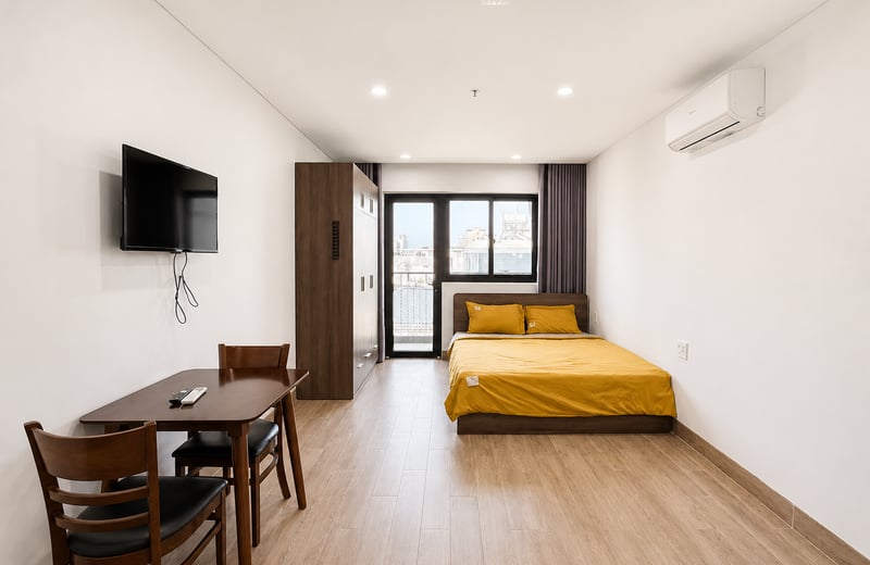 Rent a bright, furnished studio with pool, Son Tra, Da Nang, Vietnam