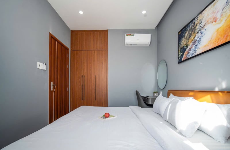 Rent a luxury, furnished apartment with pool, Ngu Hanh Son, Da Nang, Vietnam