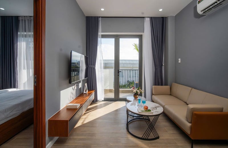 Rent a luxury, furnished apartment with pool, Ngu Hanh Son, Da Nang, Vietnam