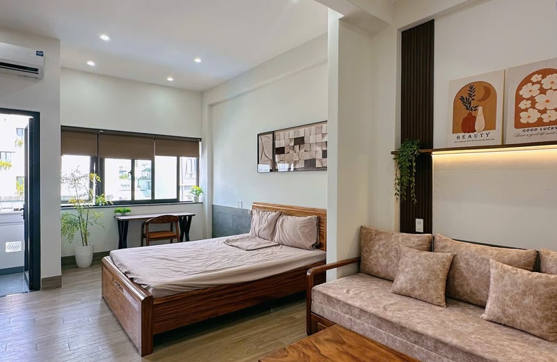Estudio nuevo en alquiler cerca de la playa, distrito Son Tra, Da Nang, Vietnam
