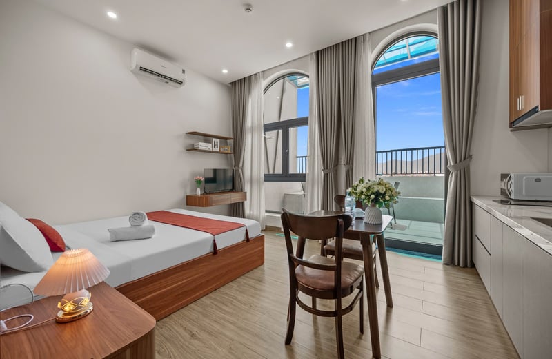 Penthouse Studio for Rent Near the Beach, Son Tra, Da Nang, Vietnam