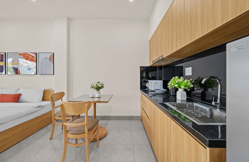 Geräumiges Penthouse-Studio zur Miete in der Nähe von Fluss und Meer, Da Nang, Vietnam