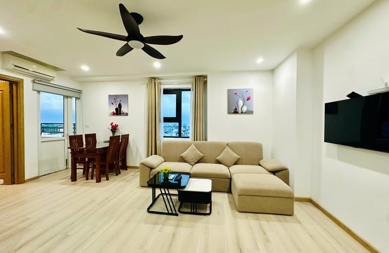 Appartement spacieux d'une chambre à louer avec vue sur la ville, Da Nang