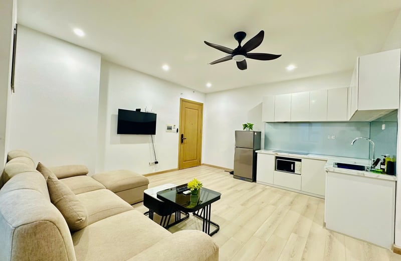 Appartement spacieux d'une chambre à louer avec vue sur la ville, Da Nang